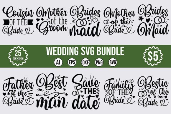 Download Wedding SVG Designs Bundle - Wedding Collection