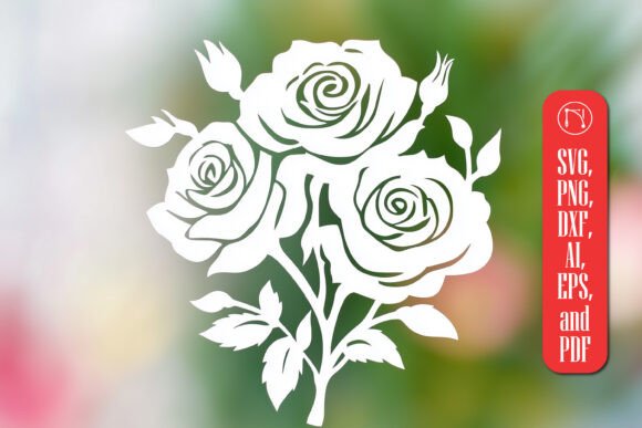 Download Cricut Rose Bouquet SVG Cut File - Rose bouquet svg Collection