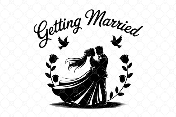Download Getting Married SVG, Wedding Couple, 04 - Wedding Collection