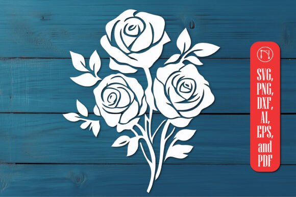 Download Cricut Rose Bouquet SVG Cut File - Rose bouquet svg Collection