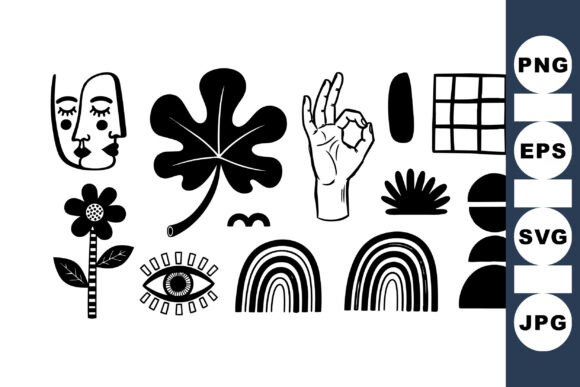 Download Abstract Minimalist SVG Icons Set - Minimalist svg Collection