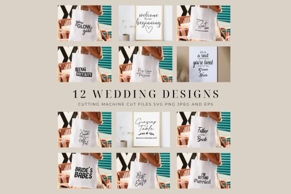 Download Elegant Wedding SVG Designs Bundle - Wedding Collection