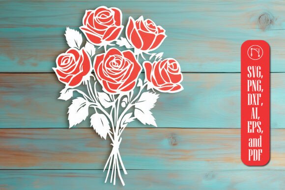 Download Cricut Rose Bouquet SVG Cut File - Rose bouquet svg Collection